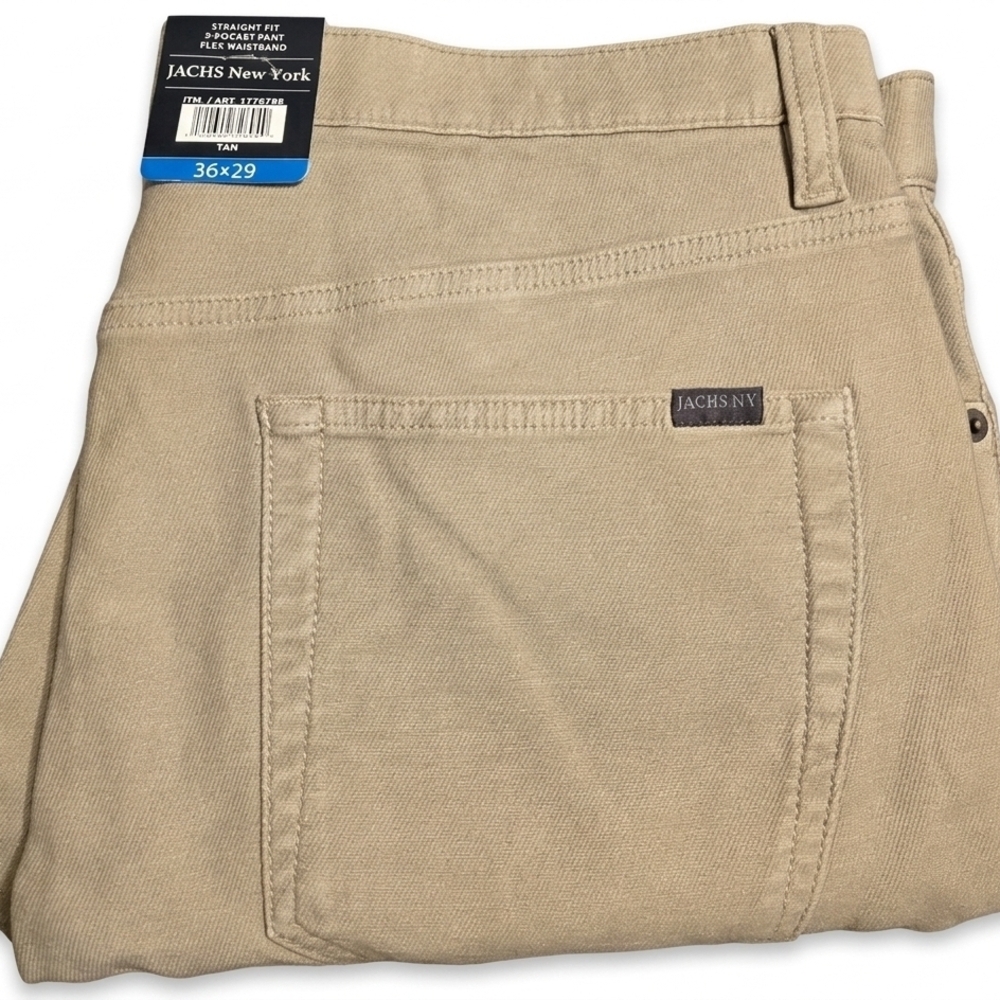 Jachs New York Tan Straight-Fit Chinos